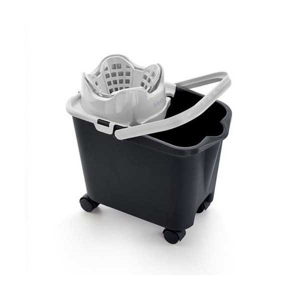 Cubo con Ruedas+Escurridor Autom. 14 L. Gris 33612 RAYEN