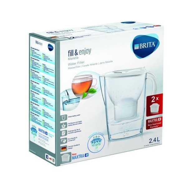 Jarra Marella Bca. 2.5l + 2 Filtros Maxtra 1028185 BRITA