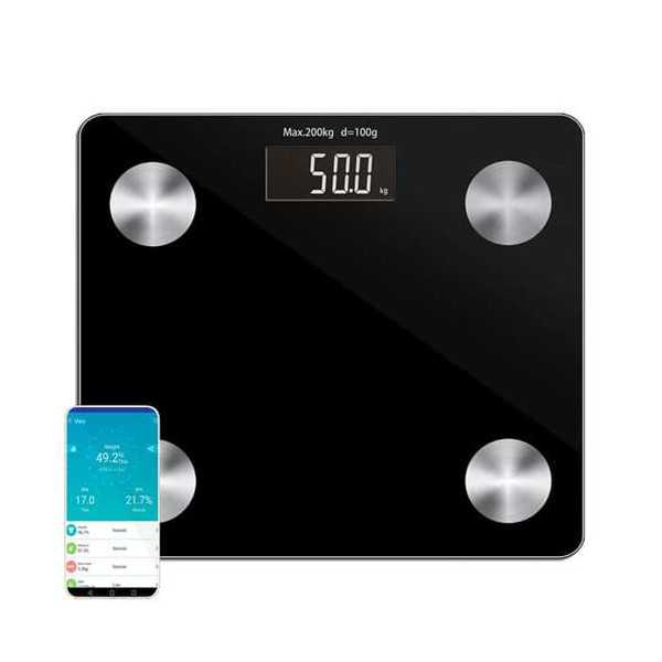 Báscula de Baño Digital con Bluetooth 200 Kg 34123 ALFA
