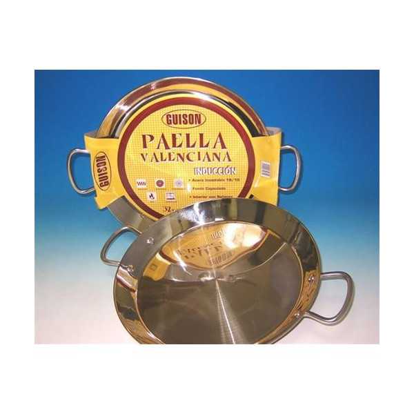Paella Valenciana Inoxidable Guison 32 cm. GARCIMA