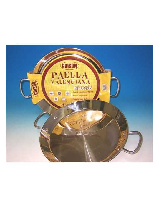 Paella Valenciana Inoxidable Guison 32 cm. GARCIMA