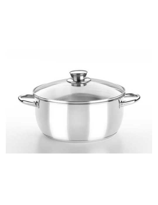 Cacerola con Tapa de Cristal 26 CM Optima M451126 BRA