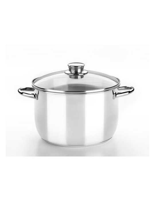 Olla con Tapa Cristal 22 cm. Optima M453122 BRA