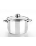 Olla con Tapa Cristal 24 cm. Optima M453124 BRA