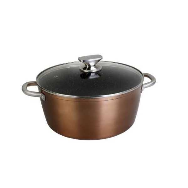 Cazuela Alta Aluminio Forjado Profesional 24cm WECOOK
