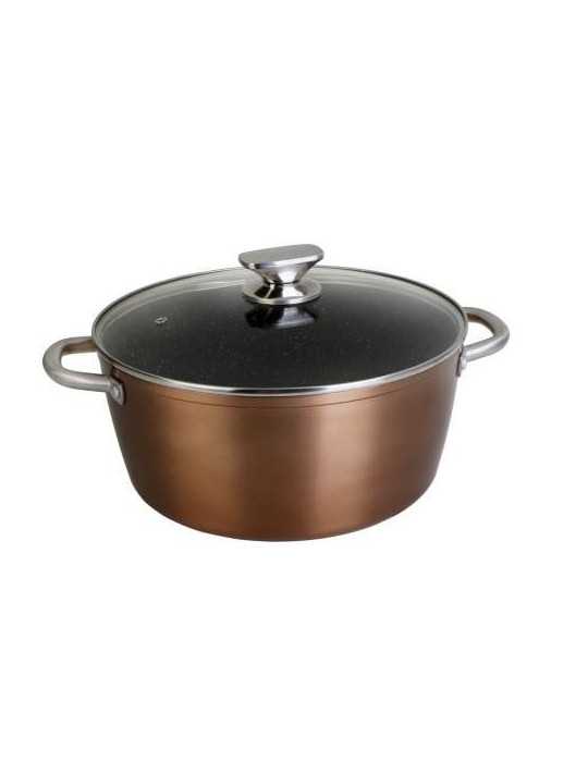 Cazuela Alta Aluminio Forjado Profesional 24cm WECOOK