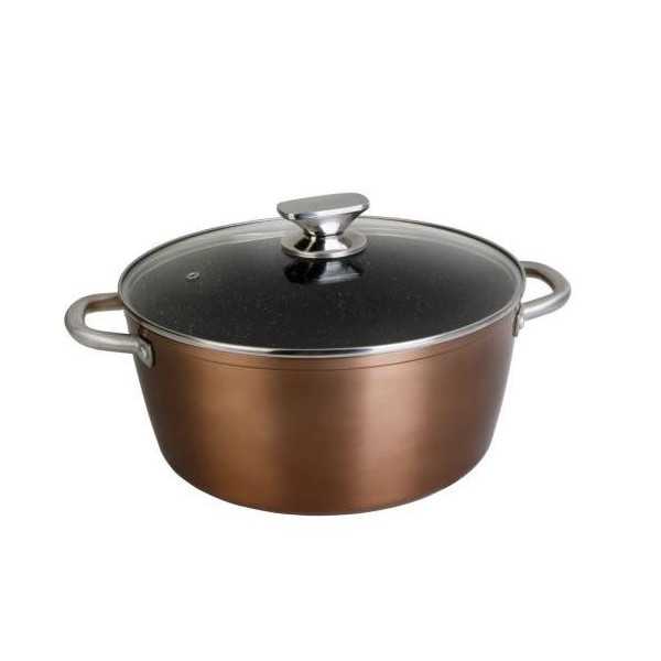 Cazuela Alta Aluminio Forjado Profesional 28cm WECOOK