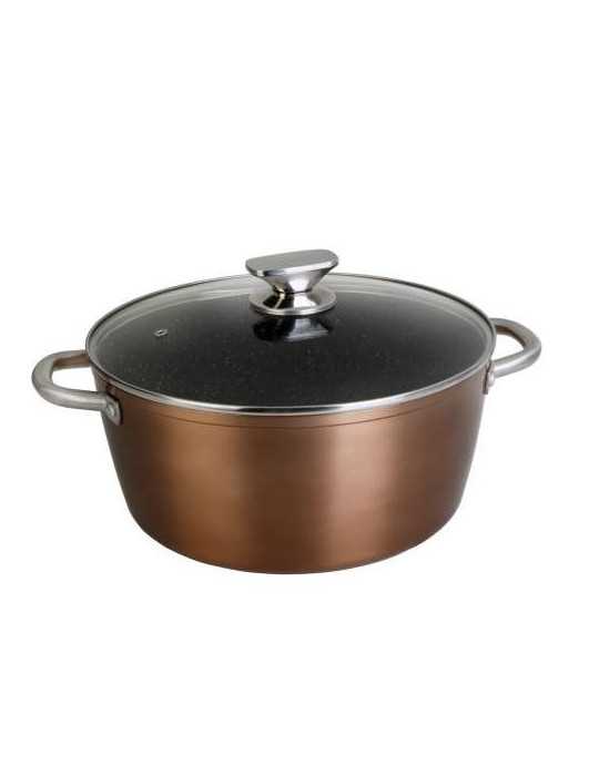 Cazuela Alta Aluminio Forjado Profesional 28cm WECOOK