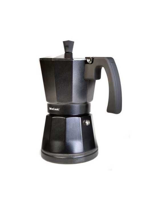 Cafetera Aluminio Induccion Negra 12 Tazas Luccia ALEX