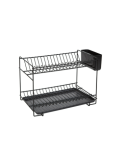 Escurreplatos Pequeño Negro 38.5x25x28cm 89024 SAUVIC
