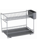 Escurreplatos Pequeño Gris 89015 SAUVIC