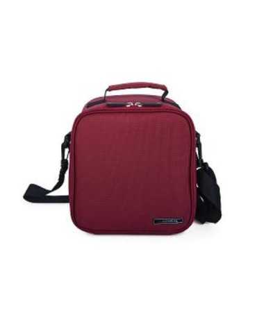 Bolsa Porta Alimentos Roja con Contenedor 570 y 840 ML IRIS
