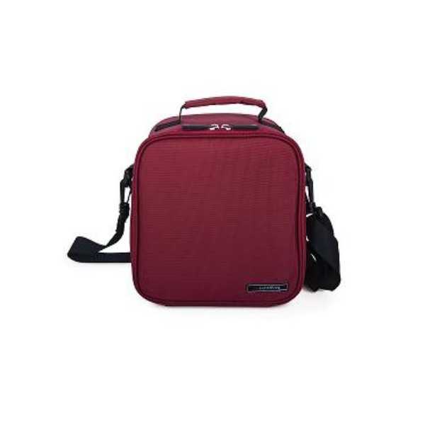 Bolsa Porta Alimentos Roja con Contenedor 570 y 840 ML IRIS