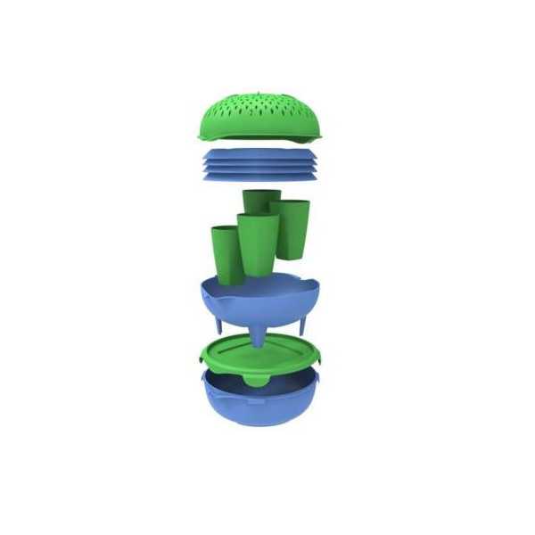 Set Picnic Pick&Go Azul y Verde Cui22 TOT EL MON