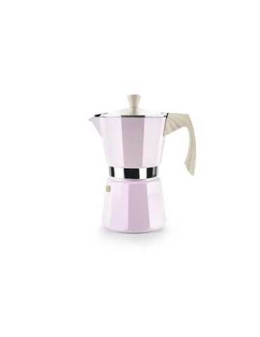 Cafetera Aluminio Veneto Rosa 12 Tazas 627812 IBILI
