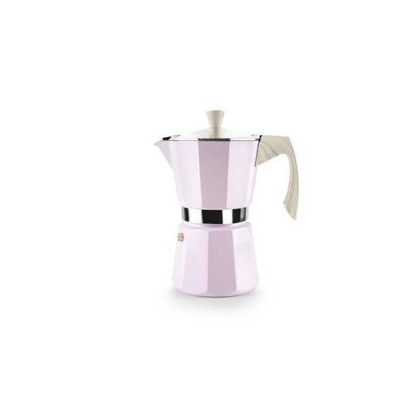 Cafetera Aluminio Veneto Rosa 12 Tazas 627812 IBILI