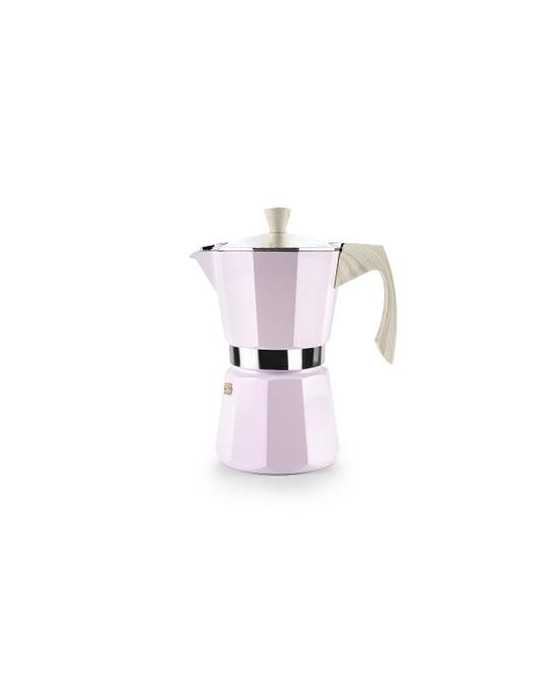 Cafetera Aluminio Veneto Rosa 12 Tazas 627812 IBILI