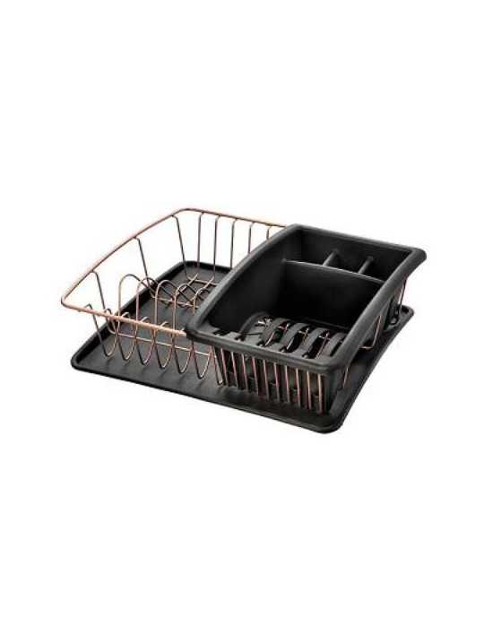 Escurreplatos con Bandeja Aquatex Plus Copper METALTEX