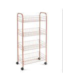 Carro Multiuso 4 Estantes Ascona Copper METALTEX