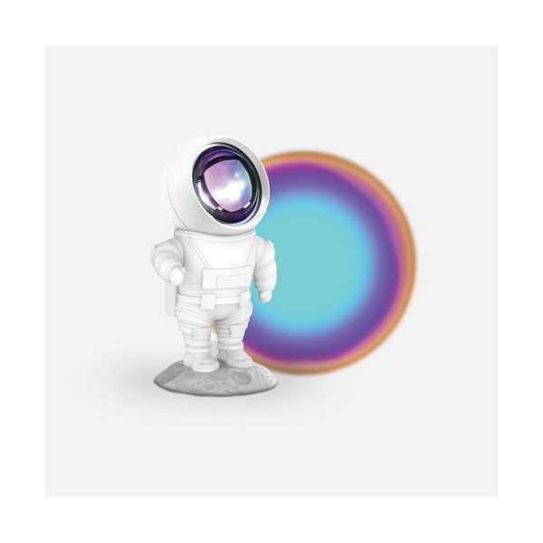 Lampara Astronauta Proyeccion Azul Arcoiris Infant METRONIC