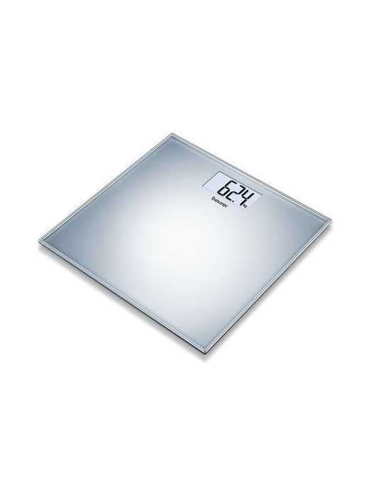 Báscula de Vidrio Plana 150 Kg Silver GS-202 BEURER