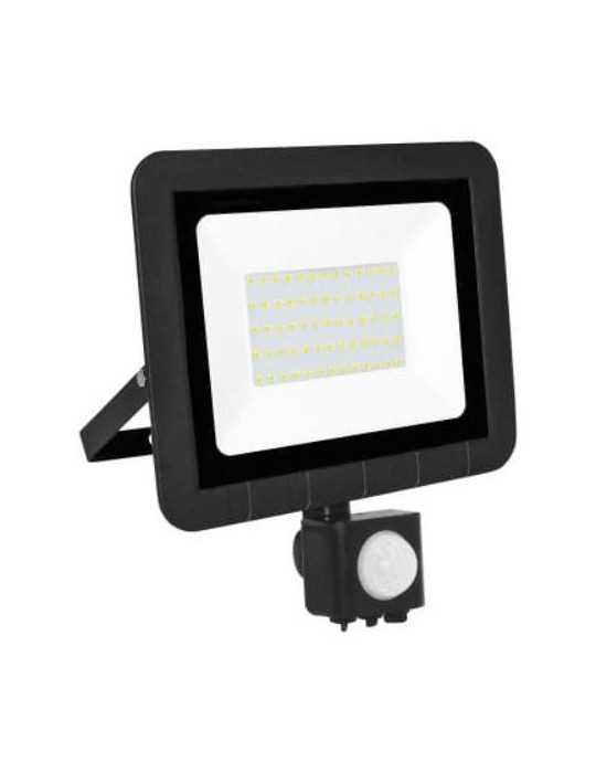 Proyector Led Sensor Plano Negro 50w.F MATEL