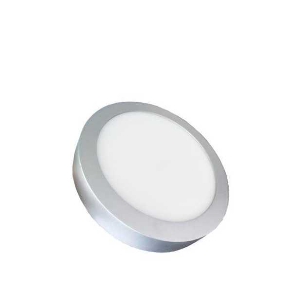 Downlight Superficie 20 W. Redondo Plata TVTECH