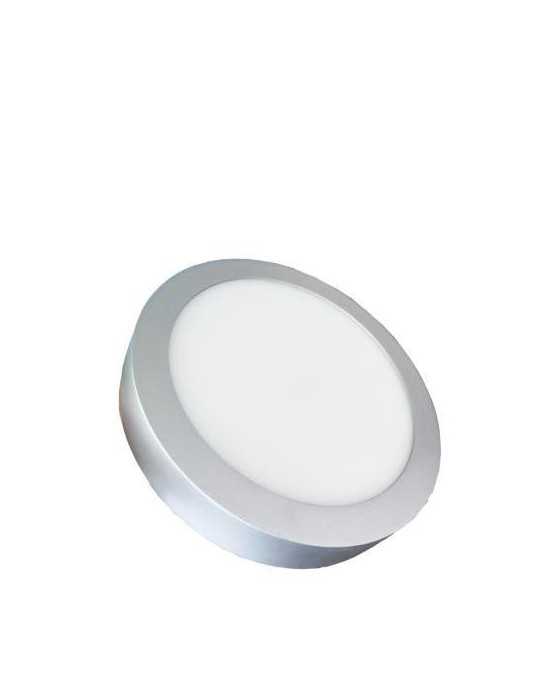 Downlight Superficie 20 W. Redondo Plata TVTECH