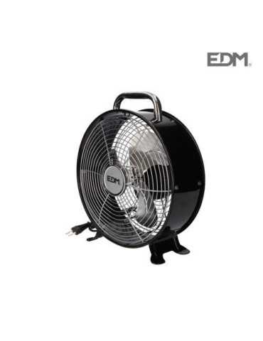 Ventilador Sobremesa Vintage 30w 20cm Negro 33927 ELEKTRO
