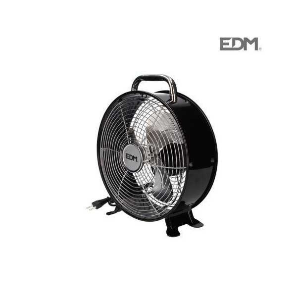 Ventilador Sobremesa Vintage 30w 20cm Negro 33927 ELEKTRO