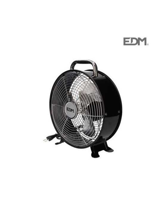 Ventilador Sobremesa Vintage 30w 20cm Negro 33927 ELEKTRO