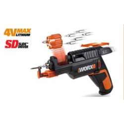 Atornillador WORX multipuntas 4 v. 1.5 ah. WX255