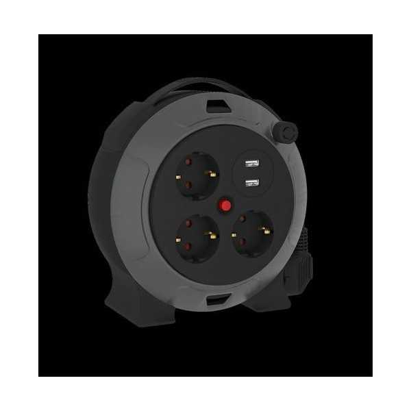 Prolongador Domestico con Cable 3 Tomas+Usb A 5m SIMON BRICO