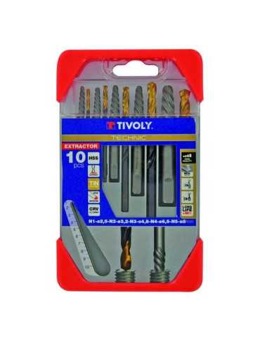 Extractor Tornillos Rotos con Brocas Technic TIVOLY