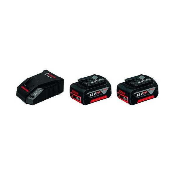 Kit de 2 Baterías 5.0Ah más Cargador Rápido 18V Bosch 1600A00B BOSCH