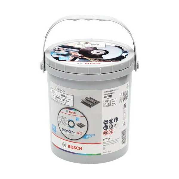 Lote de 100 Discos de Corte Standard para Metal 115mm BOSCH
