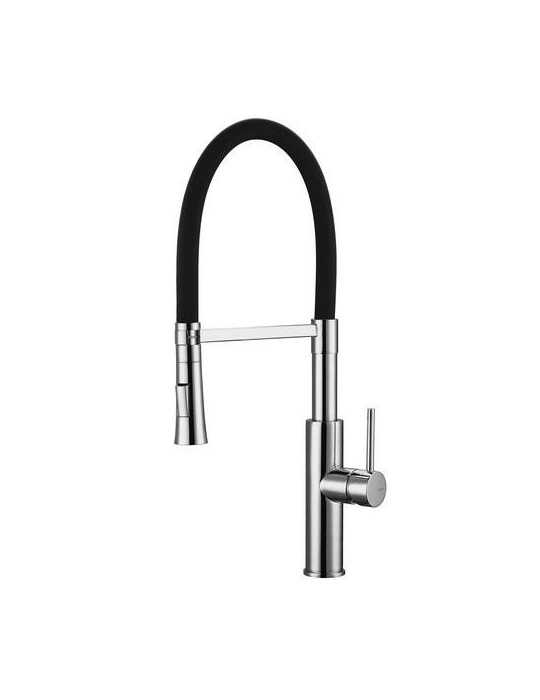 Grifo Cocina Dirigible Flexyform Cromo/Negro MARTI 1921