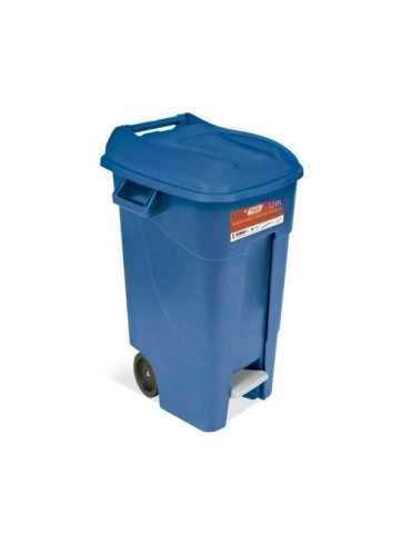 Contenedor Jardin 120l con Pedal Azul Eco 443022 TAYG