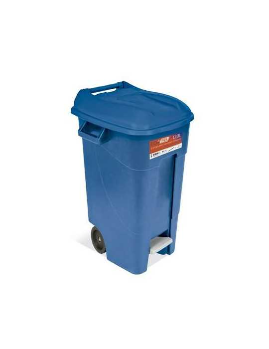 Contenedor Jardin 120l con Pedal Azul Eco 443022 TAYG