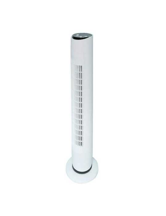 Ventilador Torre con Mando 79cm 45w 220-240v Blanco GARSACO