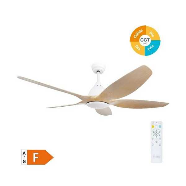 Ventilador Techo Kilwa Mando Ø152 Dc 220-240v Bl GARSACO