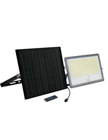 Foco Solar Pir y Panel Solar Ext Ip65 18w 3500lm LUCECO