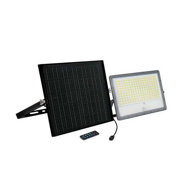 Foco Solar Pir y Panel Solar Ext Ip65 18w 3500lm LUCECO