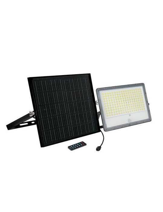 Foco Solar Pir y Panel Solar Ext Ip65 18w 3500lm LUCECO