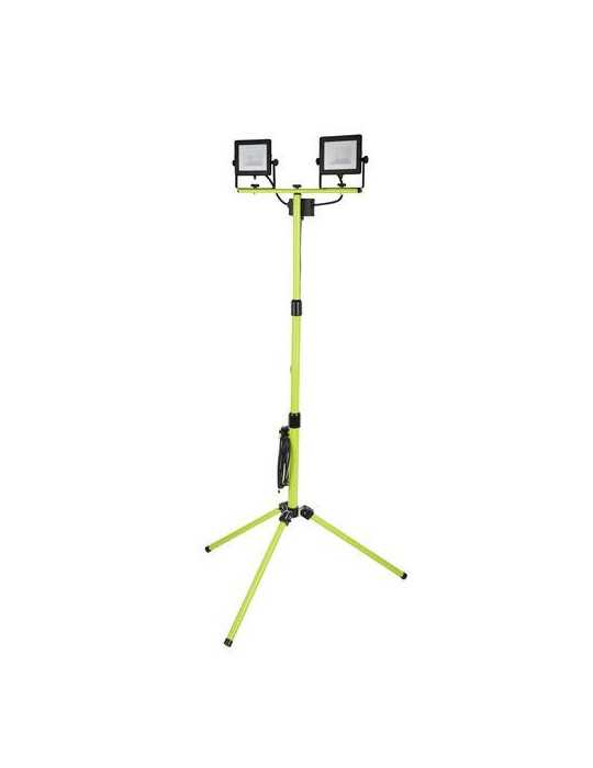 Proyector Led Doble Tripode Eco Negro 2400lm 2x30w LUCECO