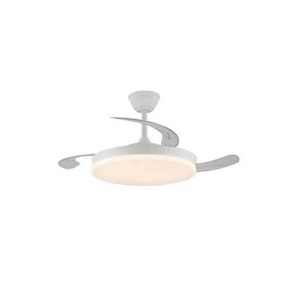 Ventilador Techo Aspas Rectrac Milky 45w Blanco CRISTALRECORD