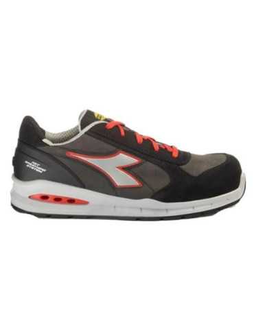 Zapato de Seguridad Run Net Airbox Low S3S Gris Plata Rojo Talla 45 DIADORA