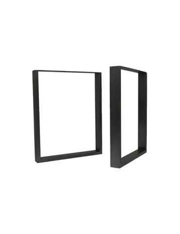 Pata Industrial Cuadrada 710x780mm Negro Mate 2uds JIMENEZ MONLLOR