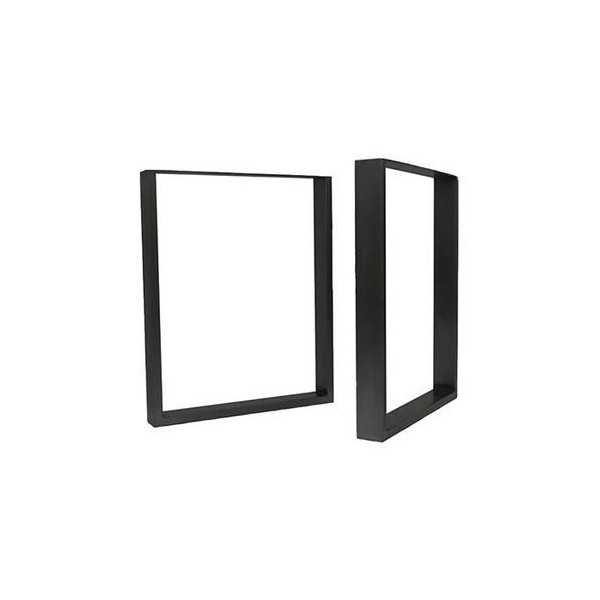 Pata Industrial Cuadrada 710x780mm Negro Mate 2uds JIMENEZ MONLLOR
