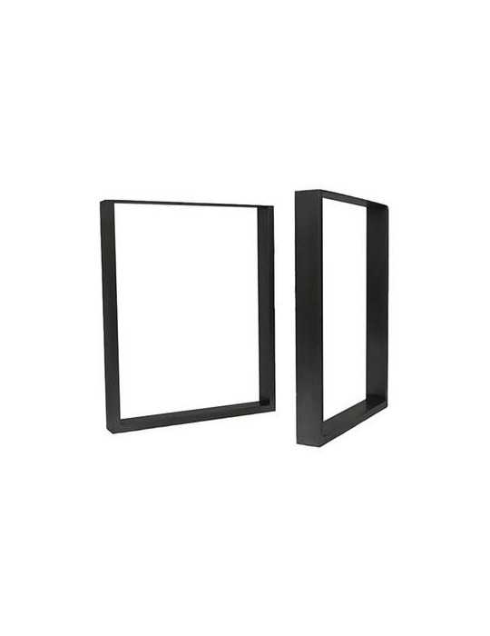 Pata Industrial Cuadrada 710x780mm Negro Mate 2uds JIMENEZ MONLLOR